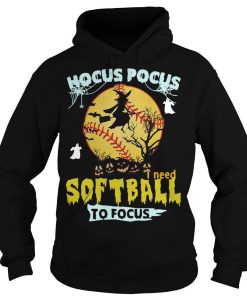 Hocus Pocus I Need Softball To Focus Halloween Hoodie (Oztmu)