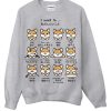 Japanese Shiba Inu Emoticon Crewneck Sweatshirt (Oztmu)