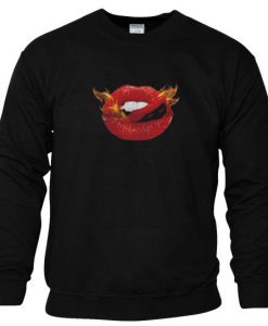 Mouth Lips Fire Sweatshirt (Oztmu)