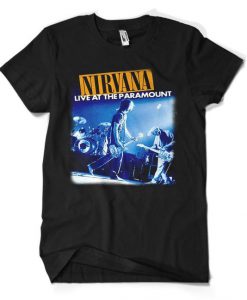 Nirvana Live At The Paramount T Shirt (Oztmu)