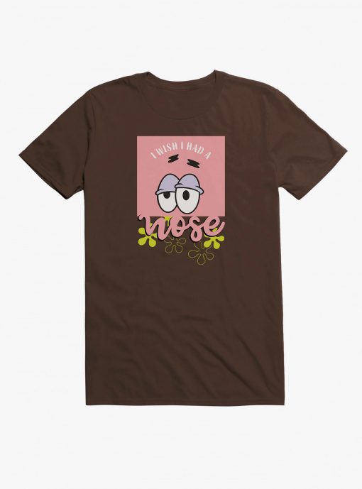 Spongebob Squarepants Patrick I Wish I Had A Nose T-Shirt (Oztmu)