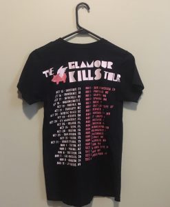 The Glamour Kills 2009 Tour T Shirt Back (Oztmu)