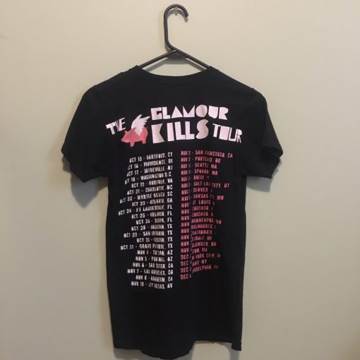 The Glamour Kills 2009 Tour T Shirt Back (Oztmu)