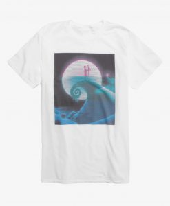 The Nightmare Before Christmas Spiral Hill Glitch T-Shirt (Oztmu)