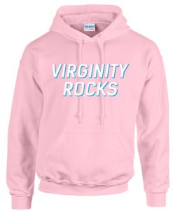 Virginity Rocks Light Pink Hoodie (Oztmu)