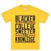 blacker the college sweeter the knowledge tshirt (Oztmu)