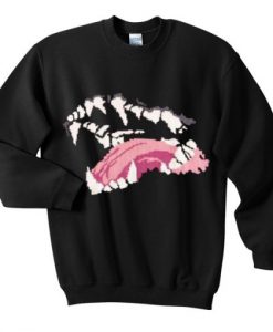 snake mouth sweatshirt (Oztmu)