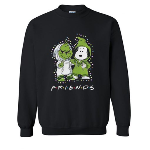 Baby Grinch And Snoopy Friends Light Christmas Sweatshirt (Oztmu)