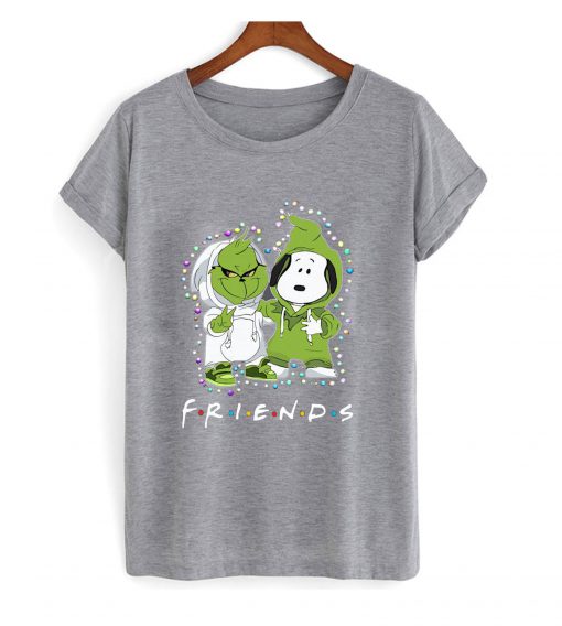 Baby Grinch And Snoopy Friends Light Christmas T Shirt (Oztmu)