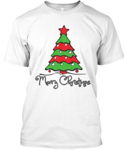 Christmas Tree Merry Christmas T Shirt (Oztmu)