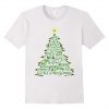 Christmas Tree Word Design Costume T-Shirt (Oztmu)