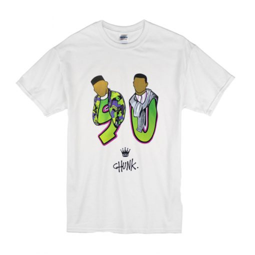 Chunk Fresh Prince 90 print Retro T Shirt (Oztmu)