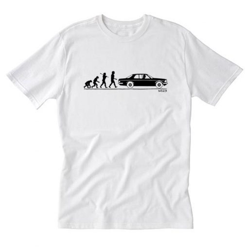 Classic W123 Coupe Evolution Car Auto T Shirt (Oztmu)