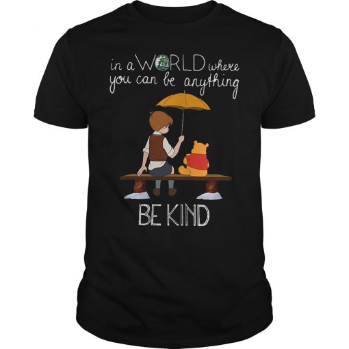 Disney Christopher Robin And Pooh World Be Kind T Shirt (Oztmu)