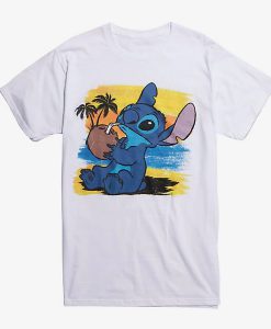 Disney Lilo & Stitch Coconut Beach T-Shirt (Oztmu)