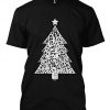 Distressed Christmas Tree - Xmas Santa Claus T-Shirt (Oztmu)