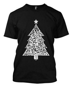 Distressed Christmas Tree - Xmas Santa Claus T-Shirt (Oztmu)