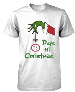 Grinch Hand Christmas Countdown T-Shirt (Oztmu)