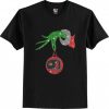 Grinch hand ornament camping glitter christmas T Shirt (Oztmu)