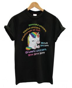 Grumpy Unicorn Annoyed Unicorn T Shirt (Oztmu)