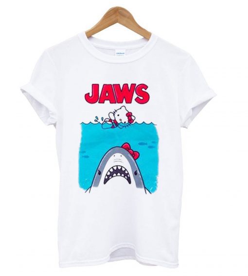 Hello Kitty Jaws Parody T shirt (Oztmu)