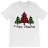 Lumberjack Tree Merry Christmas T-shirt (Oztmu)