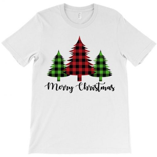 Lumberjack Tree Merry Christmas T-shirt (Oztmu)