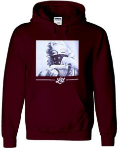 Marilyn Monroe LIT Maroon Hoodie (Oztmu)