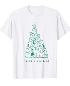 Merry Catmas T-Shirt (Oztmu)