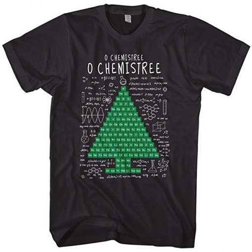 Mixtbrand Periodic Table Christmas Tree T-Shirt (Oztmu)