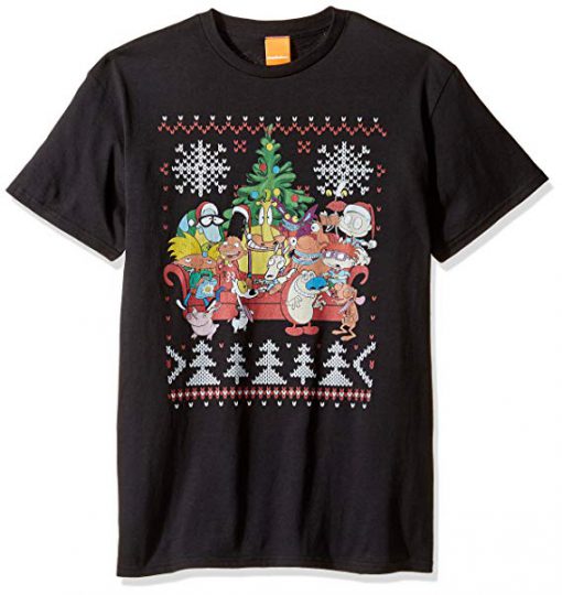 Nick Rewind Men's 90s Ugly Christmas T-Shirt (Oztmu)