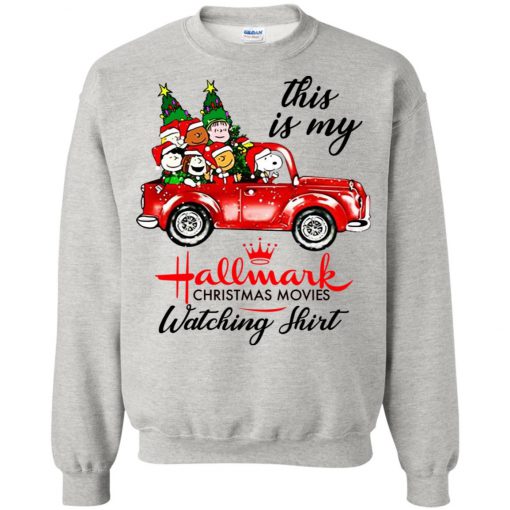 Snoopy This is my Hallmark Christmas movie watching Sweatshirt (Oztmu)