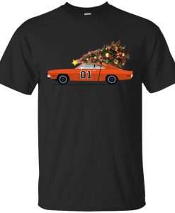 The General Lee Car Christmas Tree T Shirt (Oztmu)