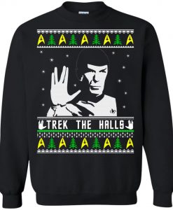 Trek The Halls Christmas Sweatshirt (Oztmu)