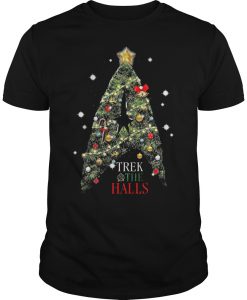 Trek The Halls Christmas Tree T Shirt (Oztmu)