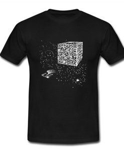 We are the borg Resistance is Futile space qr code T Shirt (Oztmu)