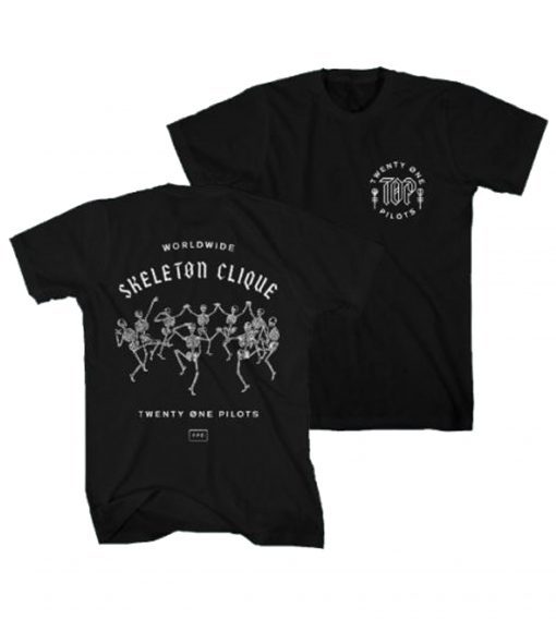 Worldwide Skeleton Clique Twenty One Pilots T shirt (Oztmu)