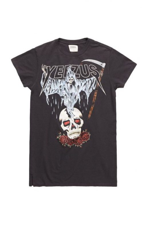 Yeezus Tour Merch Reaper Skull T Shirt (Oztmu)