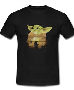 Baby Yoda Sunset T Shirt (Oztmu)