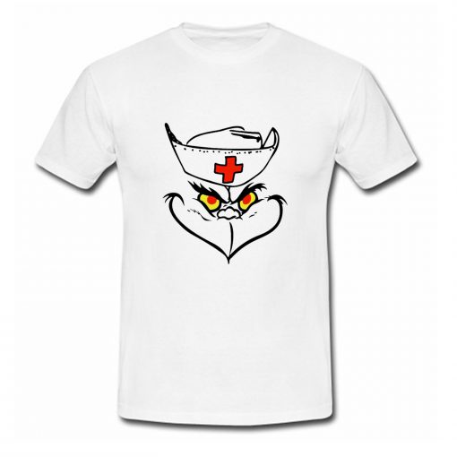 Grinch Nurse Christmas T-Shirt (Oztmu)
