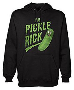 Je suis Pickle Rick avec Capuche Noir Hoodie (Oztmu)