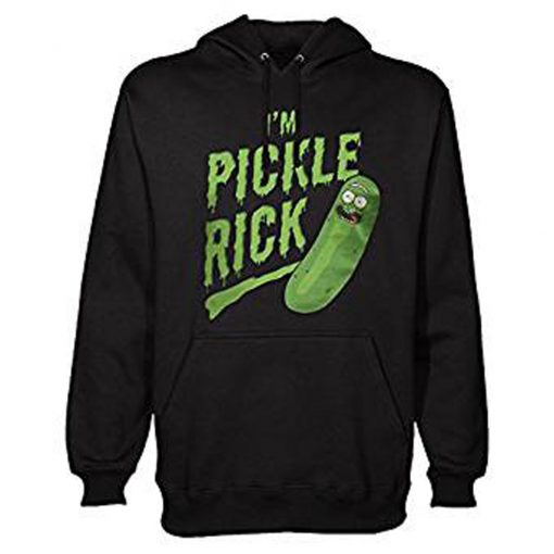 Je suis Pickle Rick avec Capuche Noir Hoodie (Oztmu)