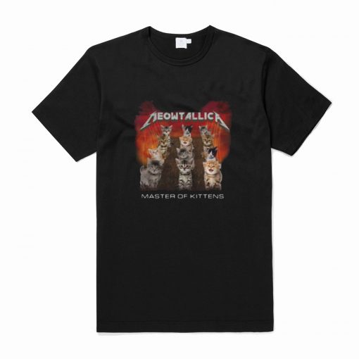 Meowtallica Master of Kittens T-Shirt (Oztmu)