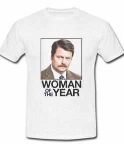 Ron Swanson Woman of the Year Parks and Recreation T-Shirt (Oztmu)