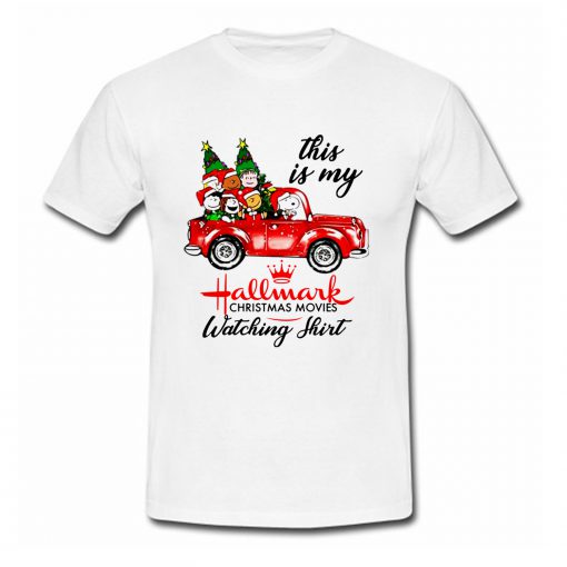 Snoopy This Is My Hallmark Christmas Movie Watching T-Shirt (Oztmu)