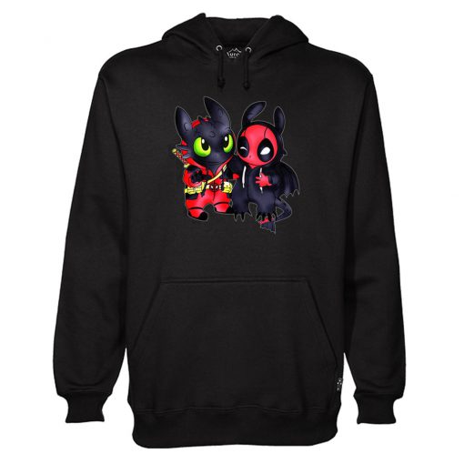 Toothless Swap Deadpool Hoodie (Oztmu)