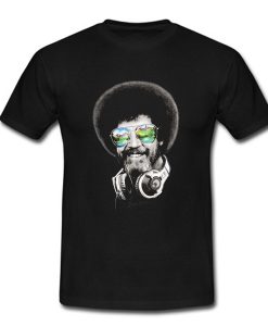 Bob Ross Artist Headphones Joy Of Painting T-Shirt (Oztmu)