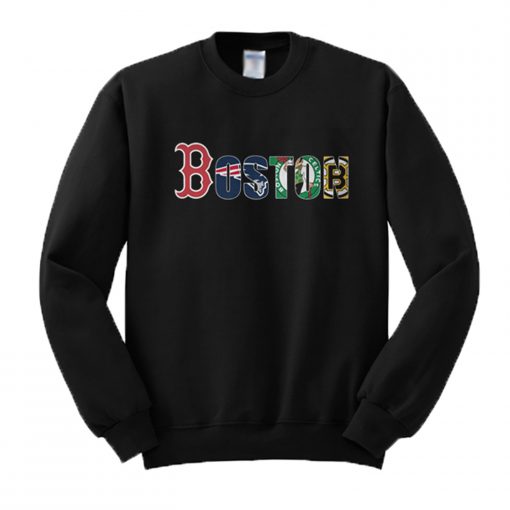 Boston Red Sox New England Patriots Celtics Bruins Sweatshirt (Oztmu)