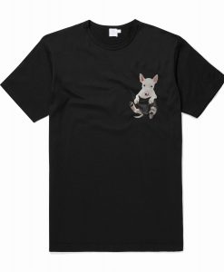 Bull Terrier Tiny Pocket T-Shirt (Oztmu)