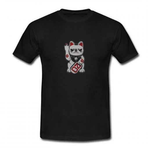 Grumpy Bad Lucky Cat T Shirt (Oztmu)